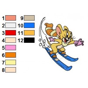 Tom and Jerry Embroidery Design 6